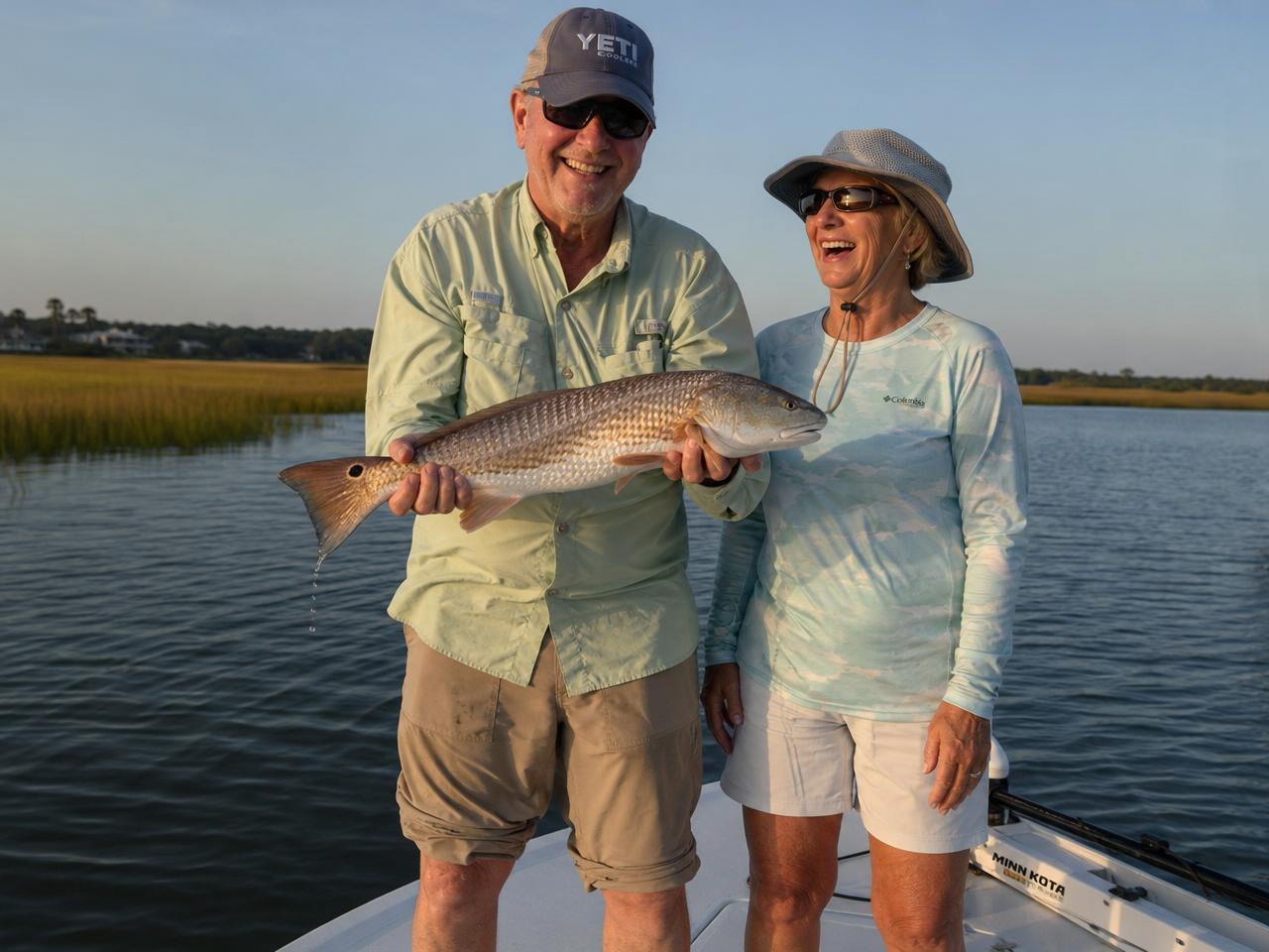 First redfish — Beaufort backwaters